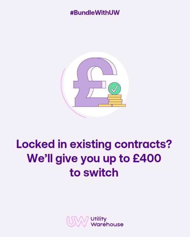 Gain freedom from existing contracts seamlessly! Get up to £400 towards early termination fees when you switch to UW. 💪* It's acceptable that circumstances can change, so UW will provide you with 30 days to reconsider your decision. DM me to start experiencing flexibility and freedom like never before.

http://wu.to/GCzwV8 

#SaveABundle #BundleWithUW 

*Subject to eligibility criteria. Exclusions apply. Head to http://wu.to/UIJaYM for full terms and conditions.