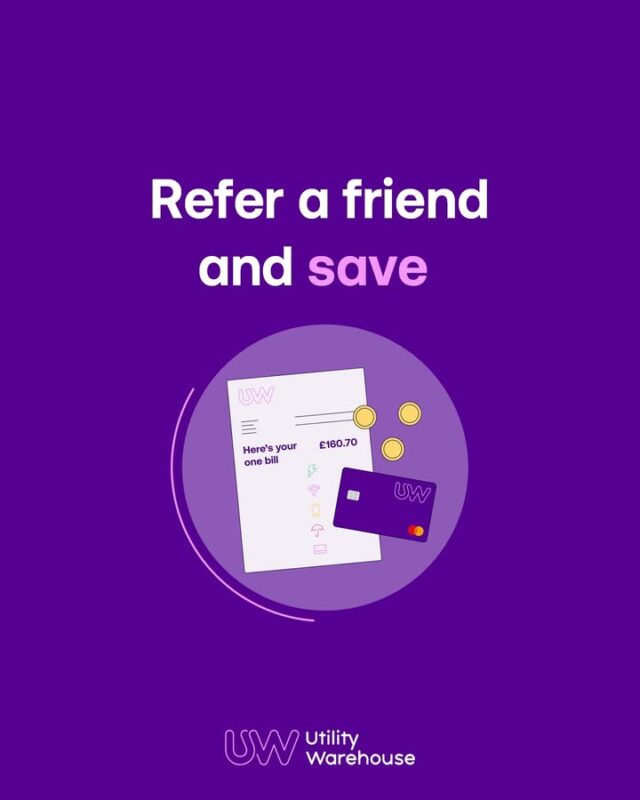 Did you know that referring a friend to UW can help you save on your next bill?😲
For each successful referral that takes out 2 or more services, you'll receive £50 off your next payment - not a bad way to get some extra savings! 💰
Help your friends save a bundle on their utility bills.
#OneBill #SaveABundle 
For full terms and conditions, head to: http://wu.to/t8nuIj